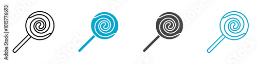 lolipop icon isolated vector illustration