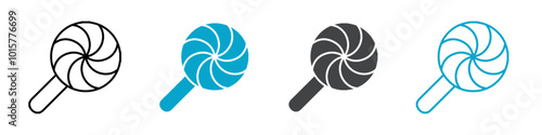 lolipop icon isolated vector illustration