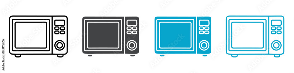 Fototapeta premium microwave icon isolated vector illustration