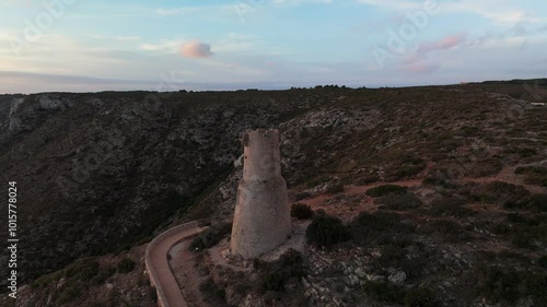 Torre del Gerro watch tower, Denia, Alicante Province, Spain. photo