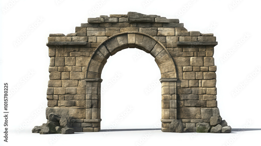 Obraz premium Ancient City Gate 3D Rendering
