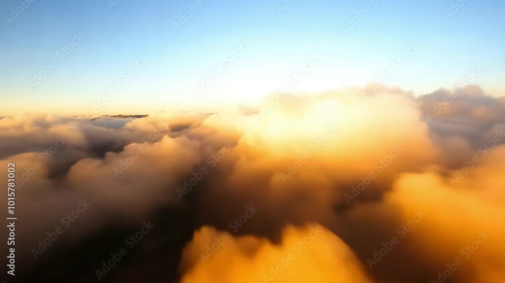 Sunrise with rich fluffy clouds enhancing the beauty of the sky Sunrise with rich fluffy clouds enhancing the beauty of the sky