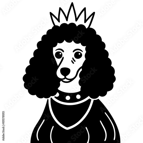 White MINIATURE POODLE dog