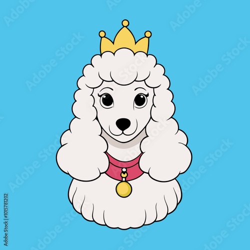 White MINIATURE POODLE dog photo