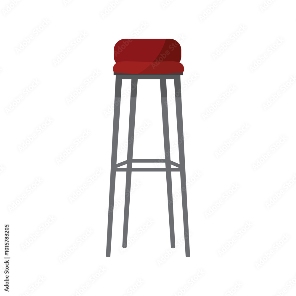 Modern bar stool for kitchen or restaurant on white background Modern bar stool for kitchen or restaurant on white background