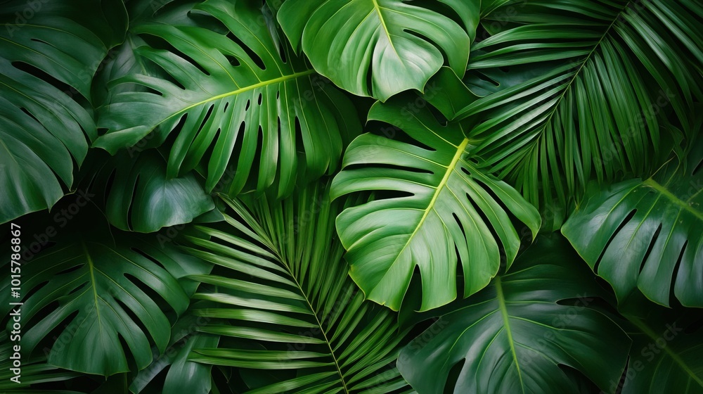 Palm leaves background Palm leaves background