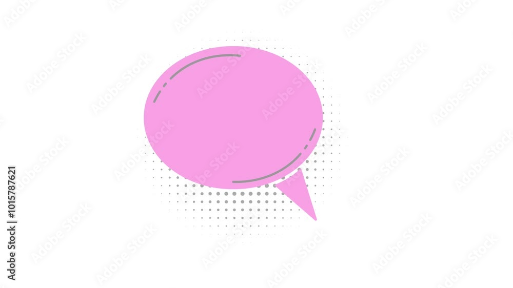 animated video, multi color speech bubbles on white screen, for communication and social media, customer feedback concept, 4K Video motion graphic animated video, multi color speech bubbles on white screen, for communication and social media, customer feedback concept, 4K Video motion graphic