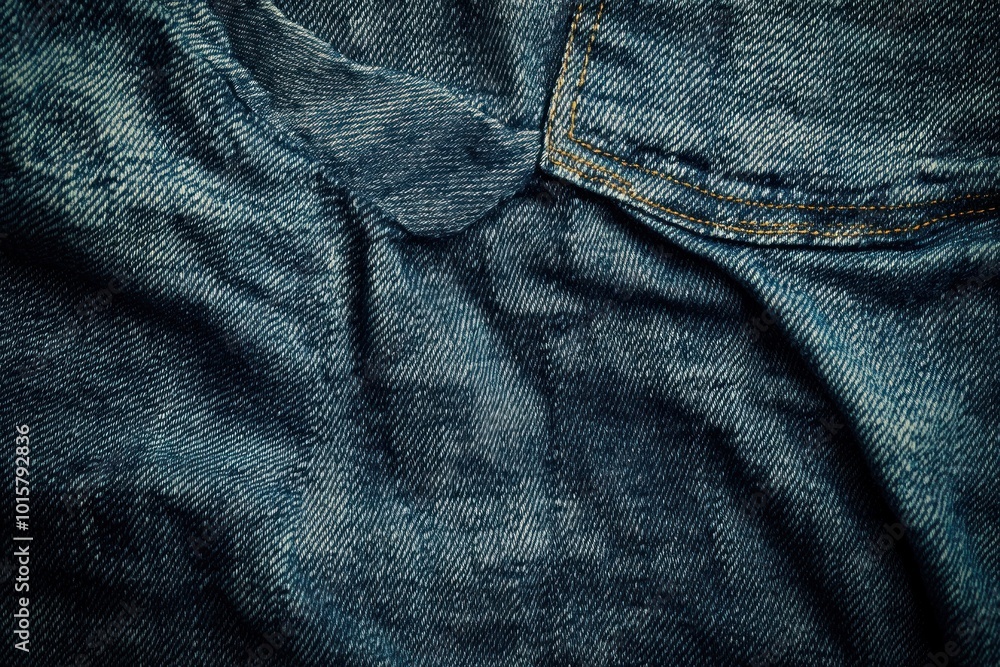 Naklejka premium Close-Up Denim Texture