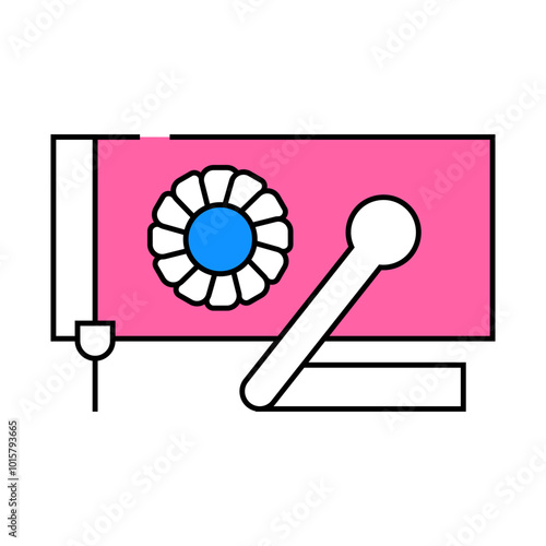 fan heater industrial equipment line icon vector. fan heater industrial equipment sign. isolated symbol illustration