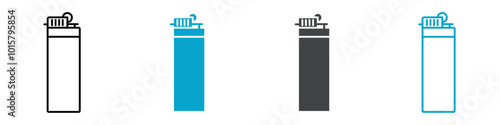 no lighter icon vector line design