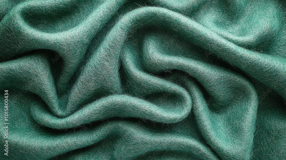 Green felt fabric texture as background. melange fuzzy woolen cloth textured Green felt fabric texture as background. melange fuzzy woolen cloth textured