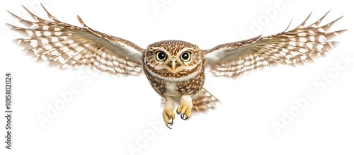 Little Owl in Flight