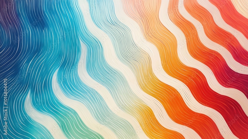 Captivating Colorful Abstract Wavy Patterns in Dynamic Motion Captivating Colorful Abstract Wavy Patterns in Dynamic Motion