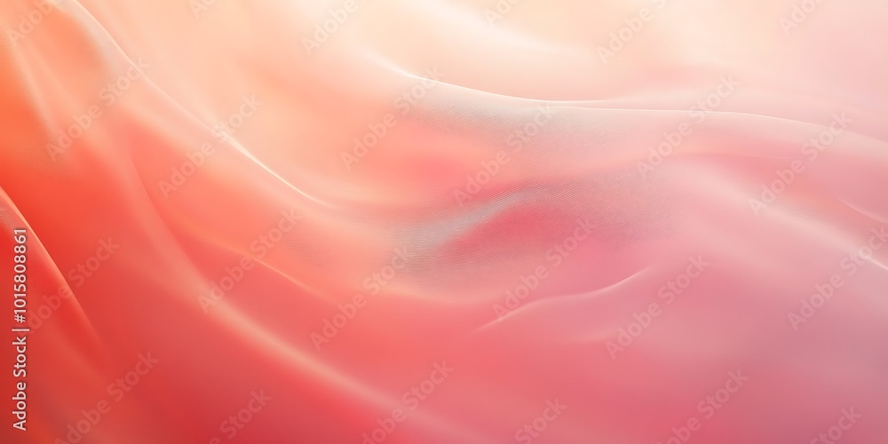 Fototapeta premium Peach pink beige abstract background with gradient. Light pastel pale soft coral purple blurred pattern