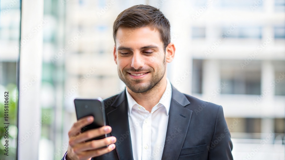 Person holding a smartphone against a white background: Modern technology and communication.
Person holding a smartphone against a white background: Modern technology and communication.