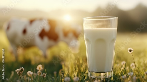 Glass of milk. Milk background photo