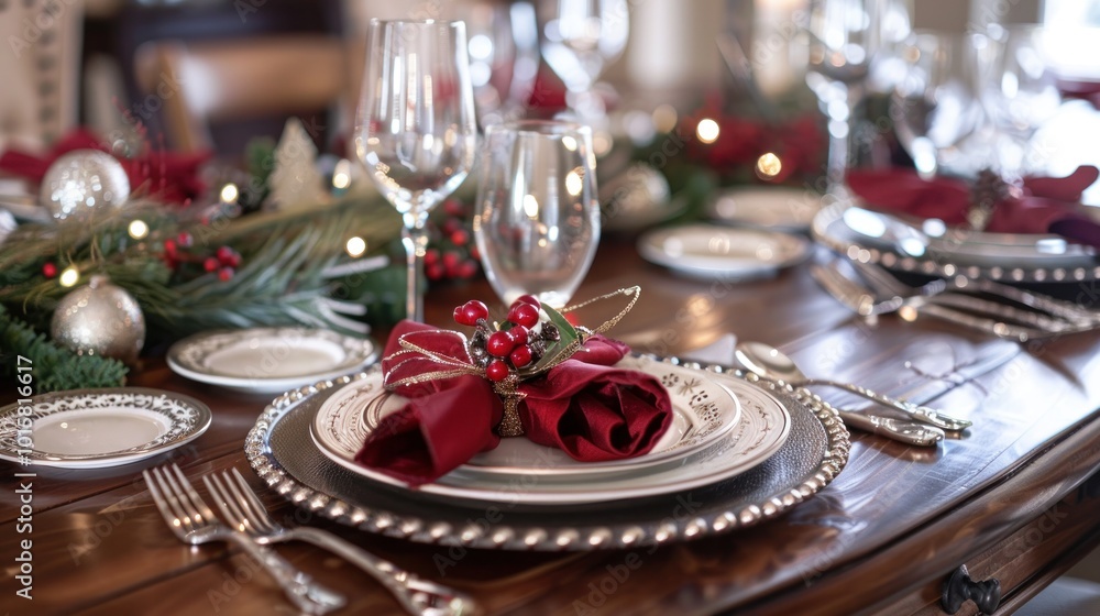 A beautifully arranged dining table is perfect for any occasion. A beautifully arranged dining table is perfect for any occasion.