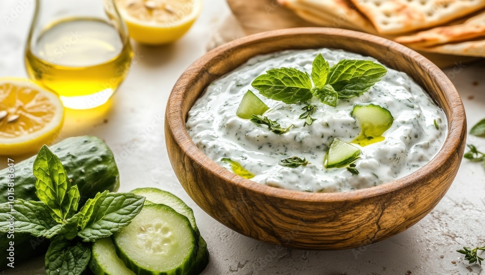 Tzatziki Dip with Cucumber and Mint Tzatziki Dip with Cucumber and Mint