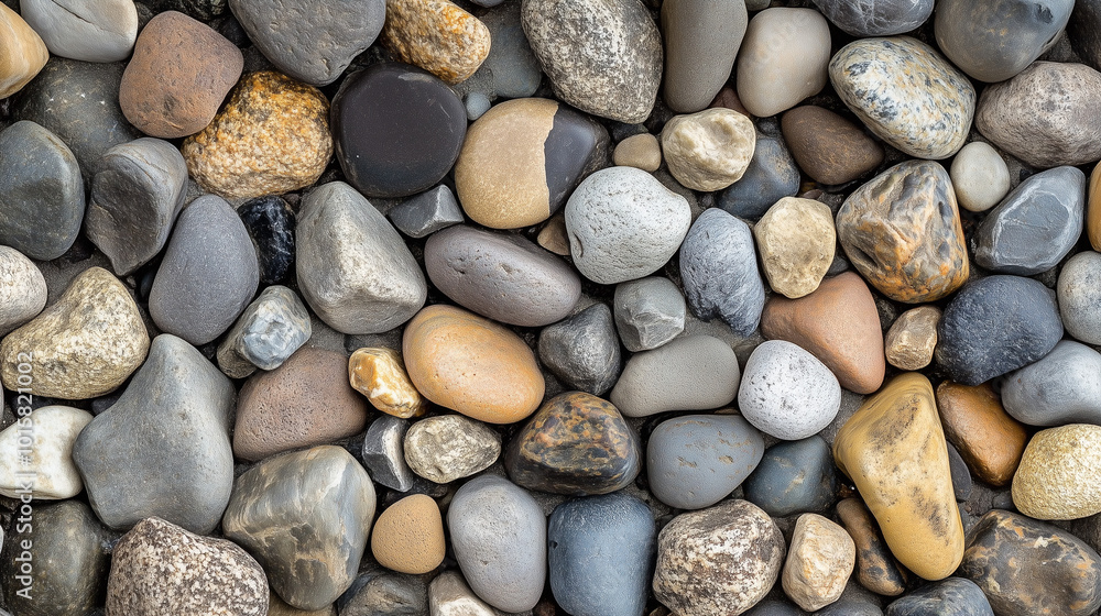 Natural Stone Background, Small River Pebbles
Natural Stone Background, Small River Pebbles