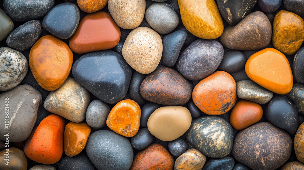 Natural Stone Background, Small River Pebbles
Natural Stone Background, Small River Pebbles