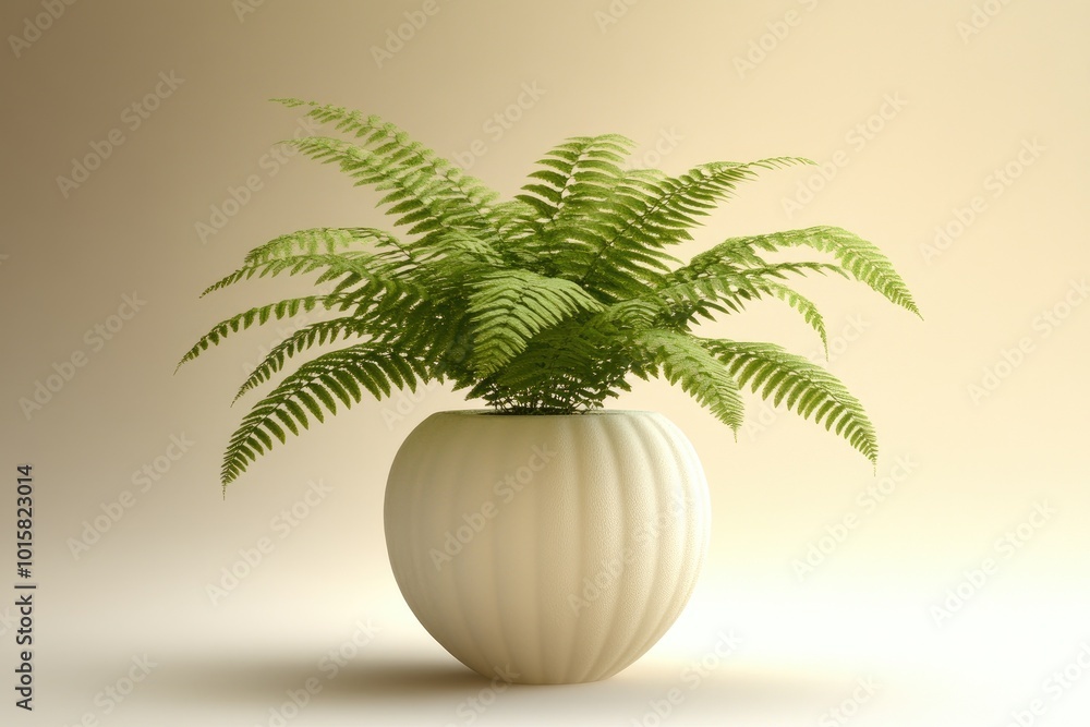 Minimalist Plant in a Modern Pot Minimalist Plant in a Modern Pot