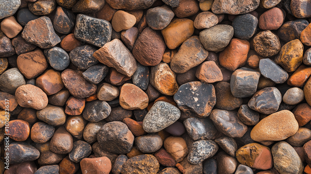 Natural Stone Background, Small River Pebbles
Natural Stone Background, Small River Pebbles