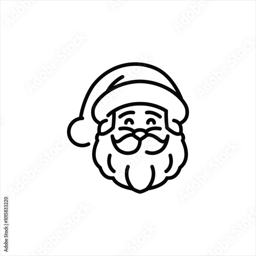 Santa Claus icon. Simple Santa Claus icon for social media, app, and web design. Vector illustration.