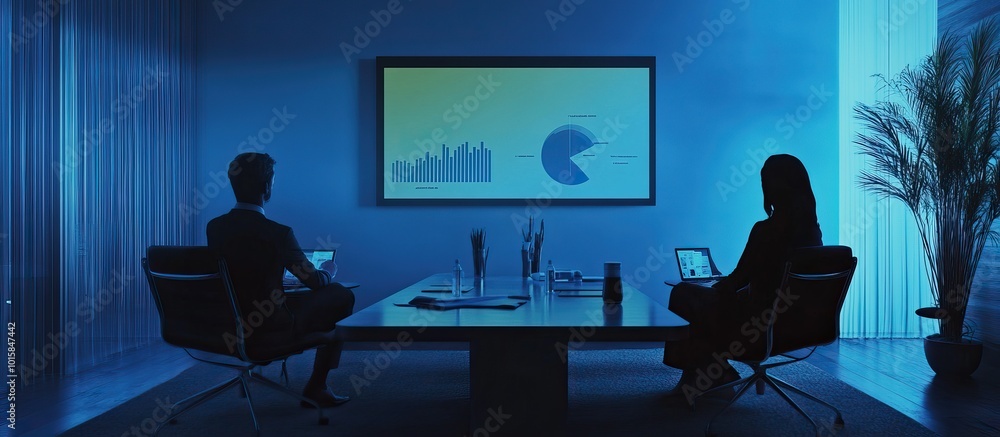 Business Meeting in a Modern Office Business Meeting in a Modern Office