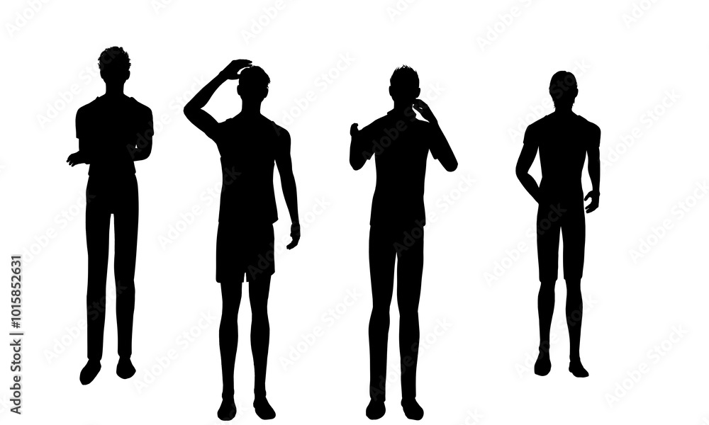 silhouettes of people in summer silhouettes of people in summer