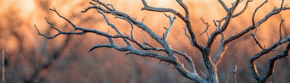 A close-up view of bare branches against a soft, glowing background, evoking a serene and tranquil atmosphere. A close-up view of bare branches against a soft, glowing background, evoking a serene and tranquil atmosphere.