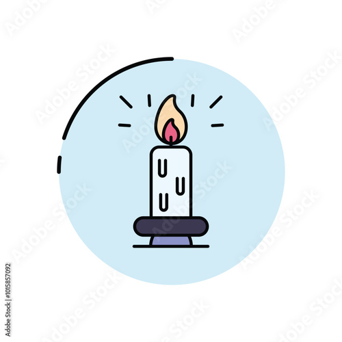 Candel vector icon