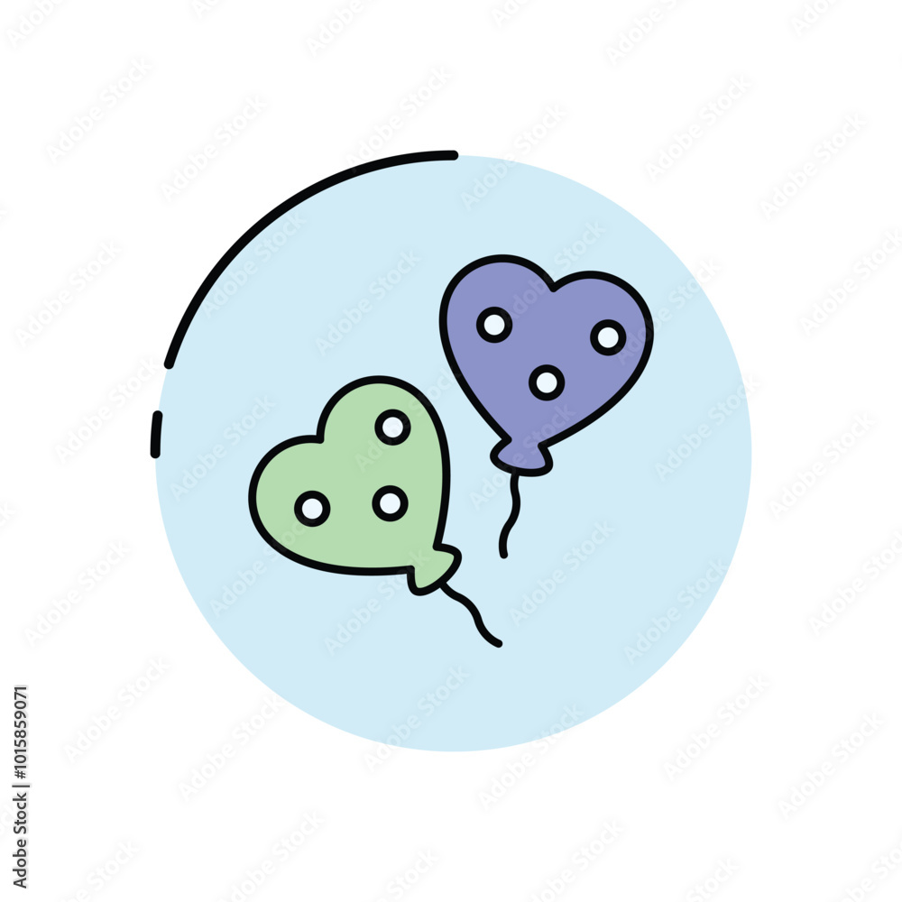 Christmas Balloons vector icon Christmas Balloons vector icon