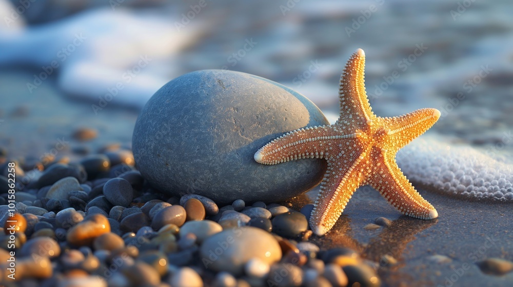 lovely starfish on the beach, nice weather lovely starfish on the beach, nice weather