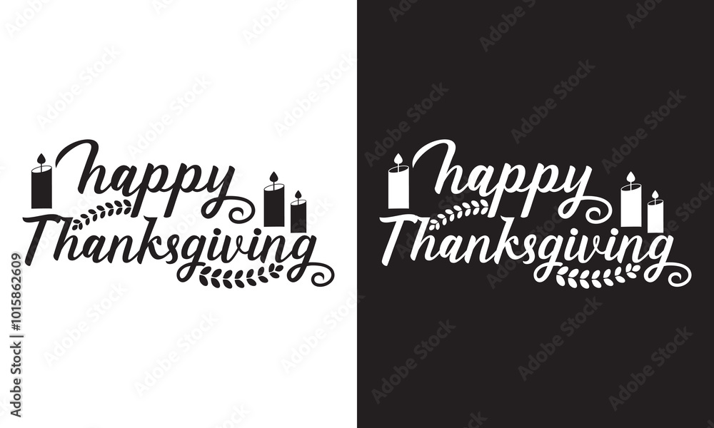 Happy Thanksgiving Day. Beautiful greeting card poster with calligraphy black text Word gold fireworks. Hand drawn design elements. Handwritten modern brush. isolated on white and black background. Happy Thanksgiving Day. Beautiful greeting card poster with calligraphy black text Word gold fireworks. Hand drawn design elements. Handwritten modern brush. isolated on white and black background.