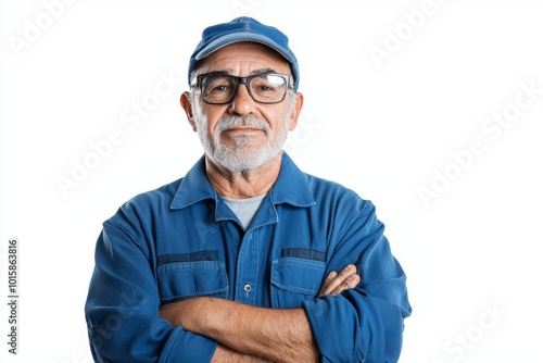 A Dedicated Community Worker in Blue Collar Industry Focused on Repairing Equipment in a Workshop with Sunlight Streaming Through the Windows on a Peaceful Afternoon