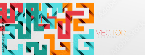 Color bend lines with shadow texture effect. Vector Illustration For Wallpaper, Banner, Background, Card, Book Illustration, landing page