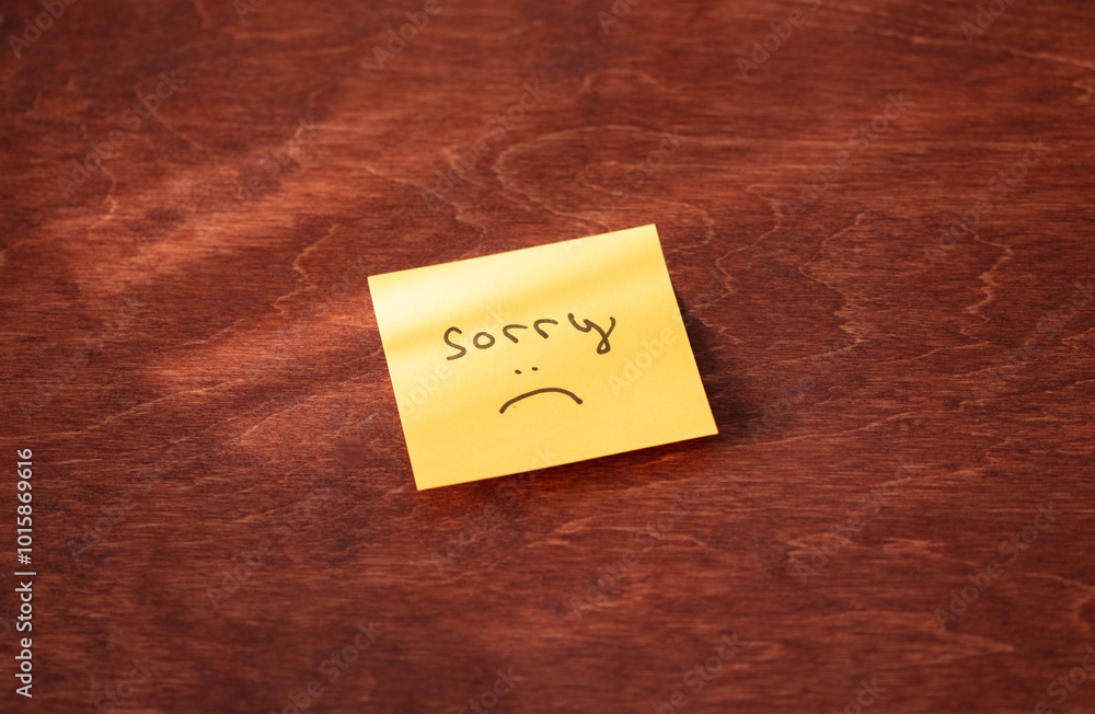 Yellow Sticky Note with Handwritten Yellow Sticky Note with Handwritten