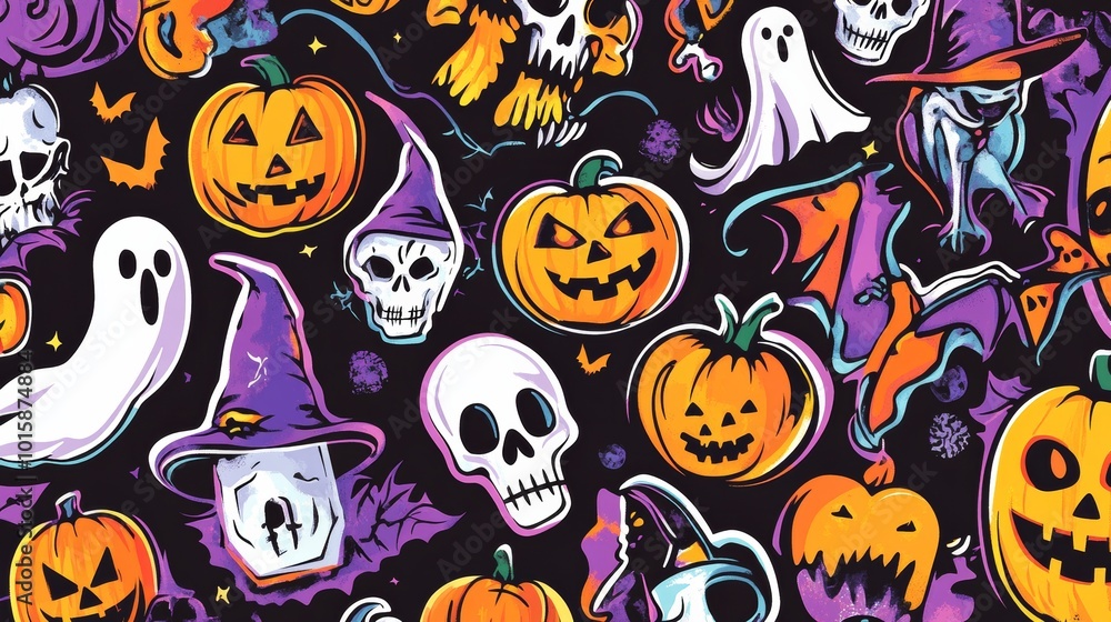 Fun, retro Halloween stickers with a magical twist! Think 90s-style witchy designs with skulls, pumpkins, ghosts, and more. Perfect for adding a spooky touch to your walls. Fun, retro Halloween stickers with a magical twist! Think 90s-style witchy designs with skulls, pumpkins, ghosts, and more. Perfect for adding a spooky touch to your walls.