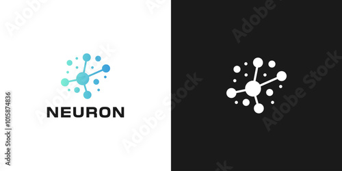 abstract neuron logo vector illustration, nerve logo template