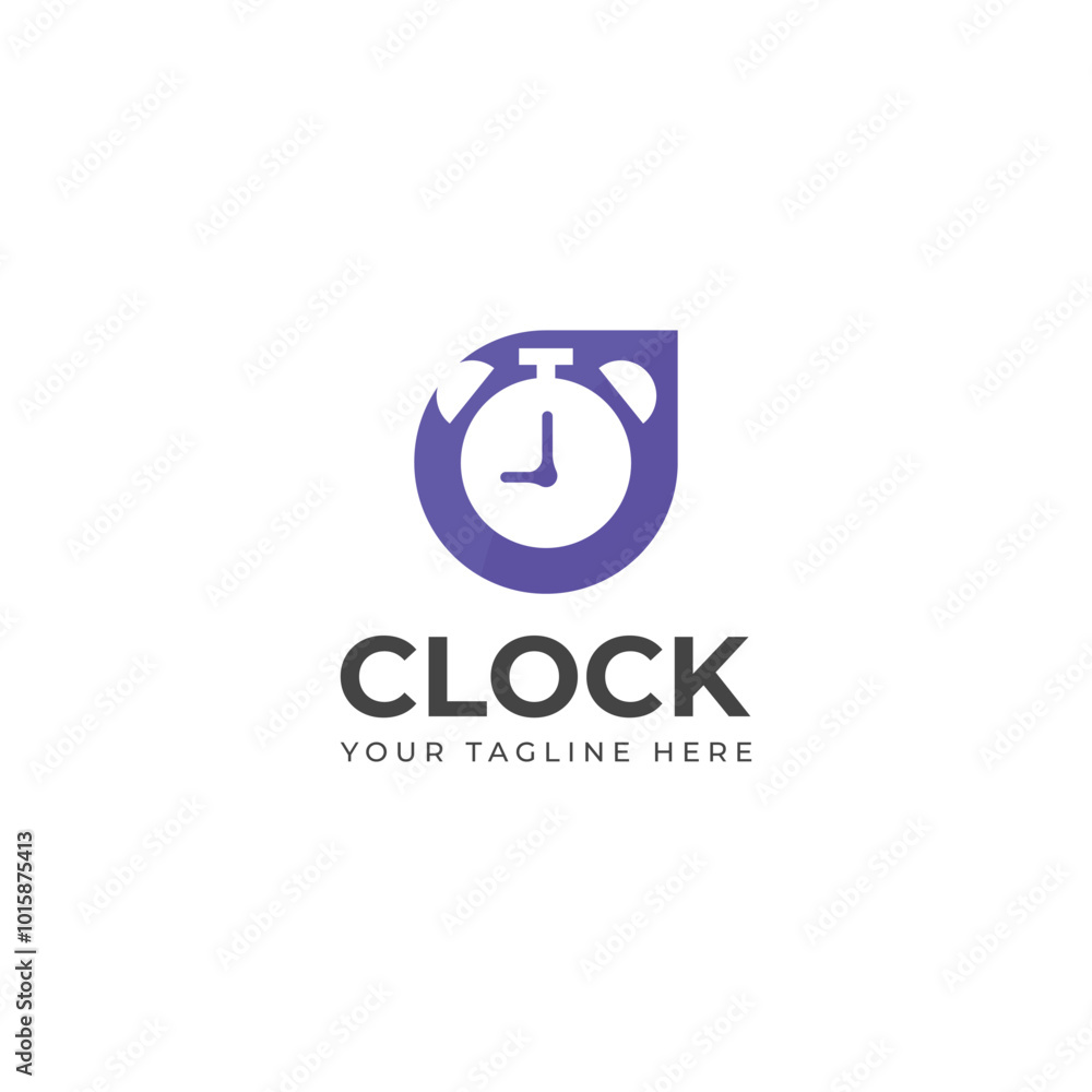 Creative Alarm clock logo design Creative Alarm clock logo design