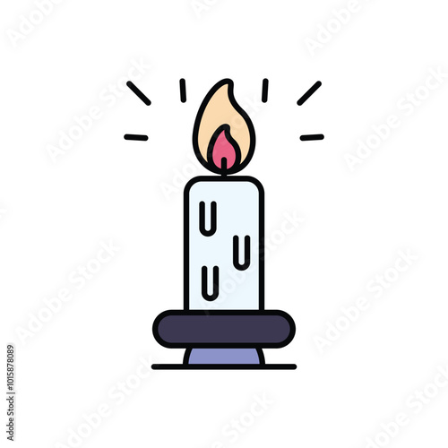 Candel vector icon