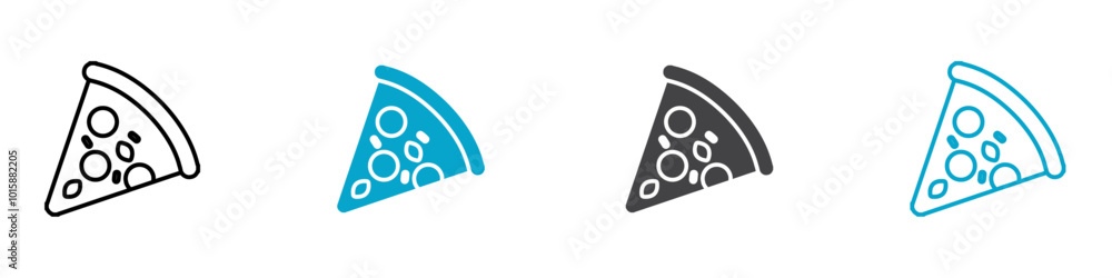 pizza icon Thin line vector design pizza icon Thin line vector design