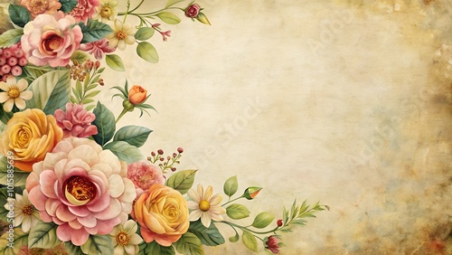 vintage flower background