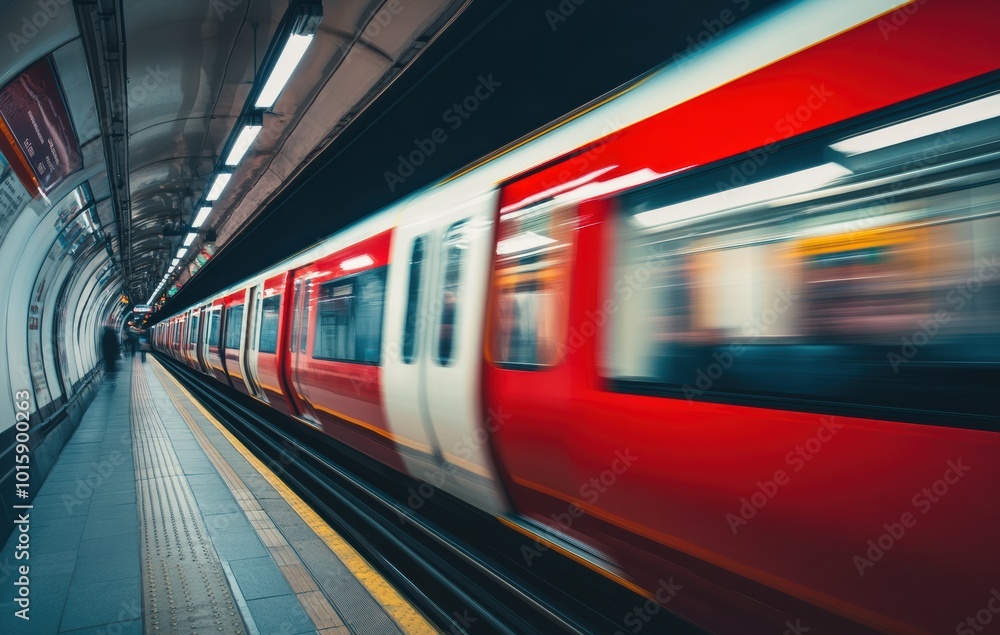 A fast-moving subway train captured with a long exposure, creating dynamic light trails and a sense of speed. The image emphasizes urban motion and modern transportation. A fast-moving subway train captured with a long exposure, creating dynamic light trails and a sense of speed. The image emphasizes urban motion and modern transportation.