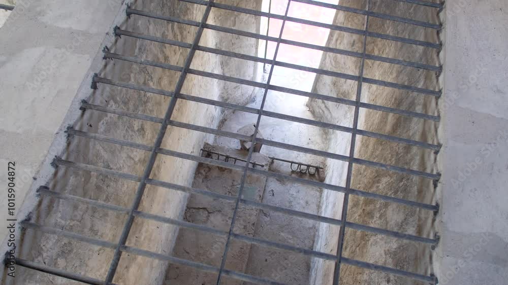 Con Dao Island French colonial prison, inside view located in Vietnam Con Dao Island French colonial prison, inside view located in Vietnam