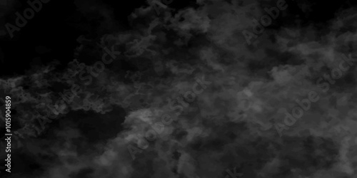 Abstract smoke on black and Fog background. Isolated black background. fume overlay design and smoky effect for photos design.	