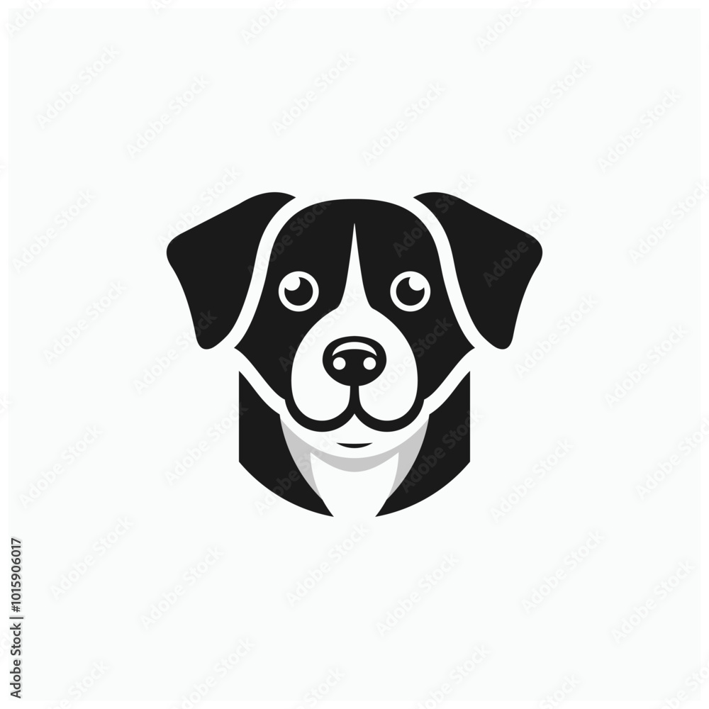dog icon logo monogram black and white simple minimal dog icon logo monogram black and white simple minimal