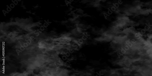 Abstract smoke on black and Fog background. Isolated black background. fume overlay design and smoky effect for photos design.	