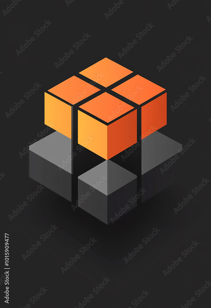 Black and red square and rectangular paper and cardboard boxes on a dark background. Preparing for a holiday or presenting a gift Black and red square and rectangular paper and cardboard boxes on a dark background. Preparing for a holiday or presenting a gift