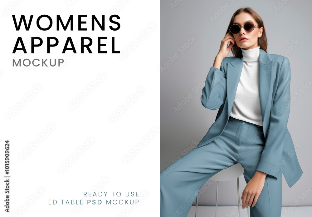 Apparel Women Business Attire Mockup With Generative AI Stock Template ...